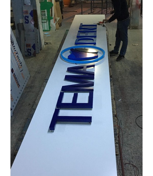 TemaDent Endirek Led Alumınyum Kutu Harf Tabela