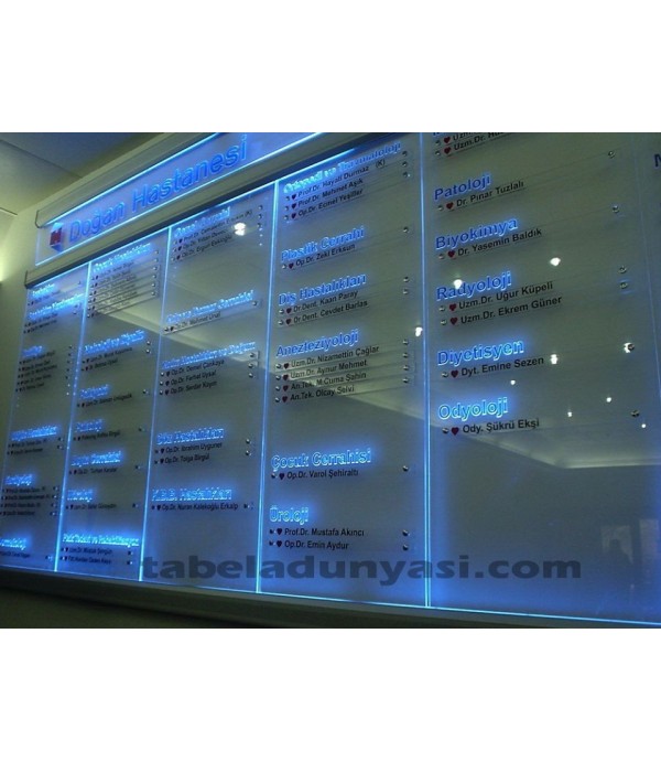 Doğan Hastanesi  gravür Kat Yönlendirme