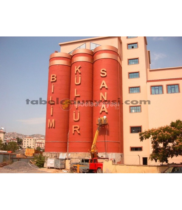 Dragos Gülhan Koleji statik boyalı alumınyum kutu harf