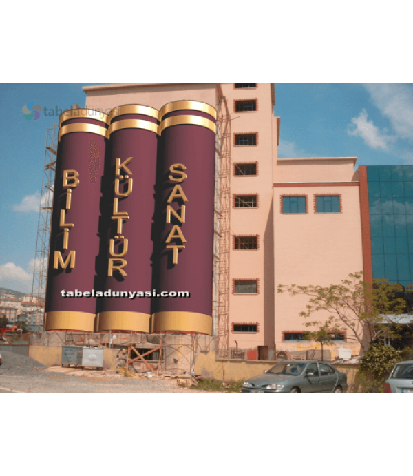 Dragos Gülhan Koleji statik boyalı alumınyum kutu harf