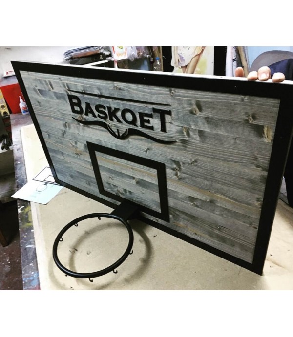 Eskitme ahşap basket potası