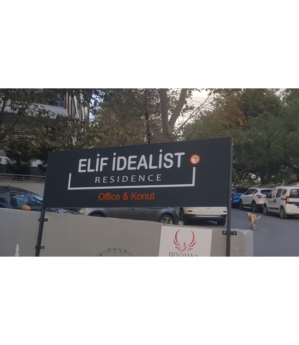 Plaza Girişi Ayaklı Tabela 