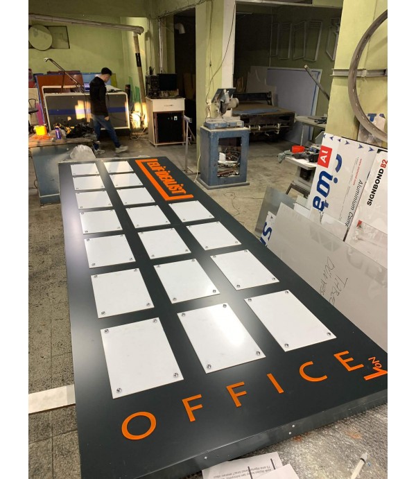 Plaza Girişi Çift Taraflı Ayaklı Tabela