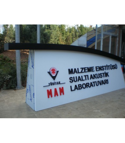Tübitak Kaide Üzeri Işıklı Aluminyum Kutu Harfler