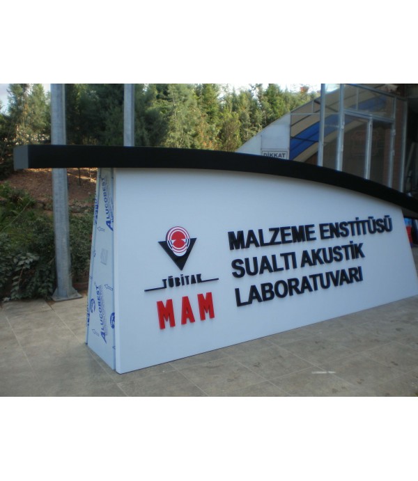 Tübitak Kaide Üzeri Işıklı Aluminyum Kutu Harfler