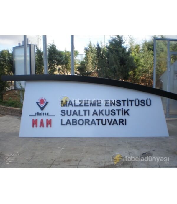 Tübitak Kaide Üzeri Işıklı Aluminyum Kutu Harfler