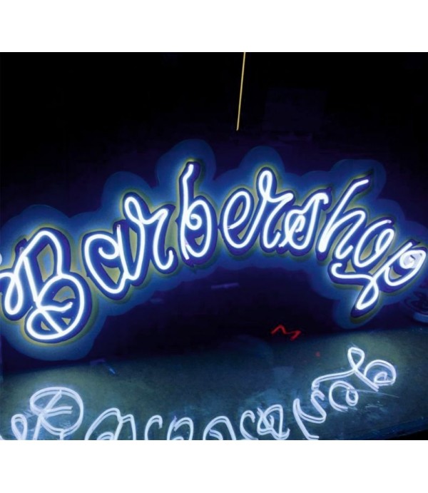 Almanya Barbershop eskitme zemin neon hortum led tabela