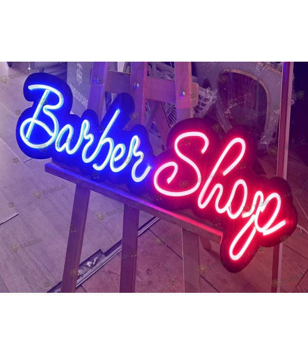 Barber Shop neon hortum led tabela