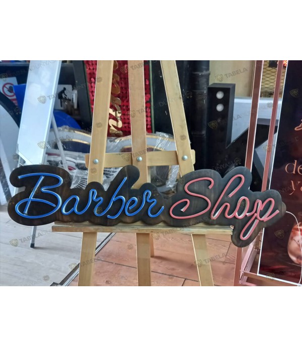 Barber Shop neon hortum led tabela