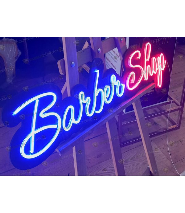 Barber Shop neon hortum led tabela