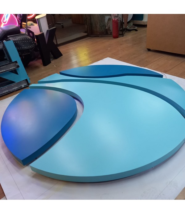 İskefe Fabrikası Endirekt Led Aydınlatmalı Alüminyum Kutu Harf Tabela 