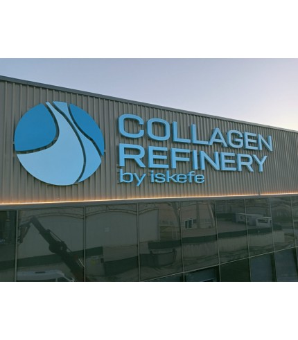 İskefe Fabrikası Endirekt Led Aydınlatmalı Alüminyum Kutu Harf Tabela 