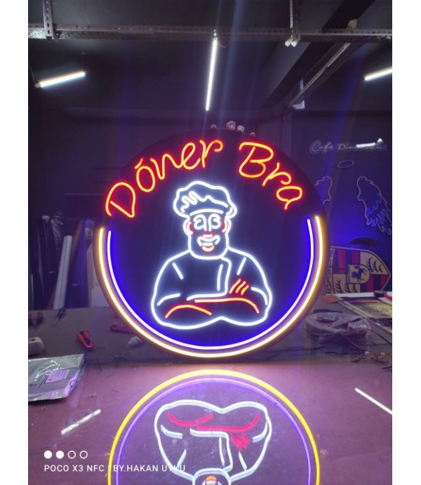 Döner Bra Almanya Neon Hortum LED Tabela Tasarımı