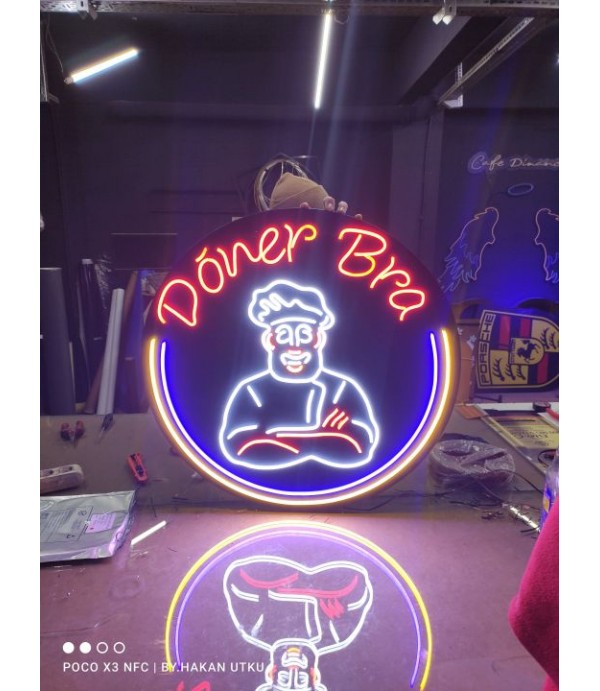 Döner Bra Almanya Neon Hortum LED Tabela Tasarımı