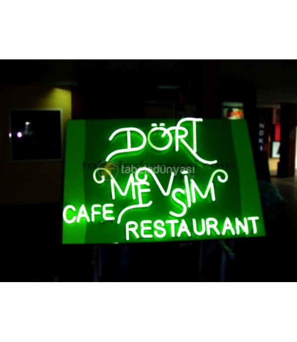 Dört mevsim Restaurant Neon Hortum Led Tabela