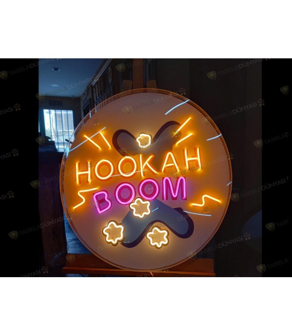 Hookah Neon Hortum LED Tabela