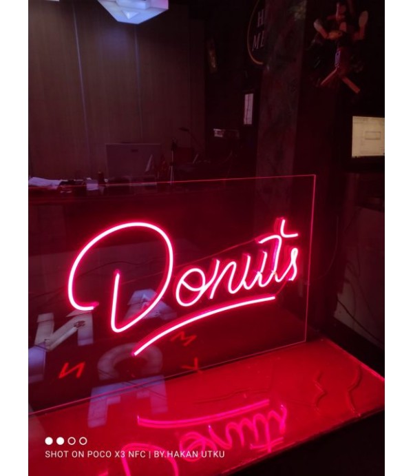 Şeffaf Pleksiglass Zemin Oyma Neon Hortum Led Tabelalar