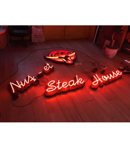 Nuş Et Azerbaycan Çıplak Neon uygulamalı Alüminyum Kutu Harf 