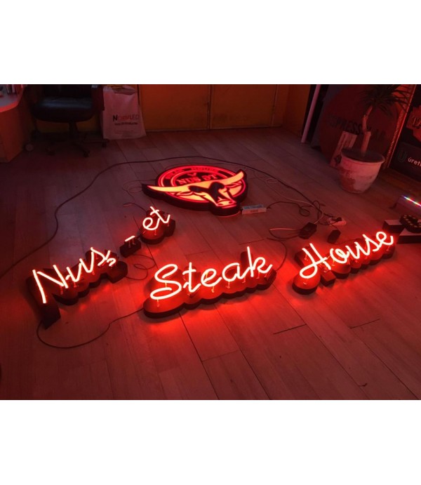 Nuş Et Azerbaycan Çıplak Neon uygulamalı Alüminyum Kutu Harf 