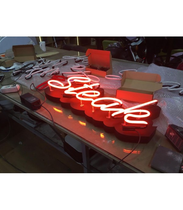 Nuş Et Azerbaycan Çıplak Neon uygulamalı Alüminyum Kutu Harf 