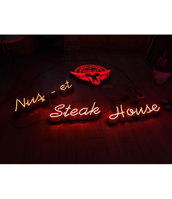 Nuş Et Azerbaycan Çıplak Neon uygulamalı Alüminyum Kutu Harf 