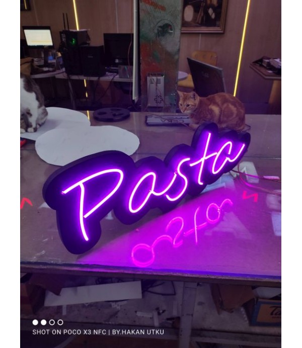 Pasta Neon Hortum Led Yurt Dışı Tabela