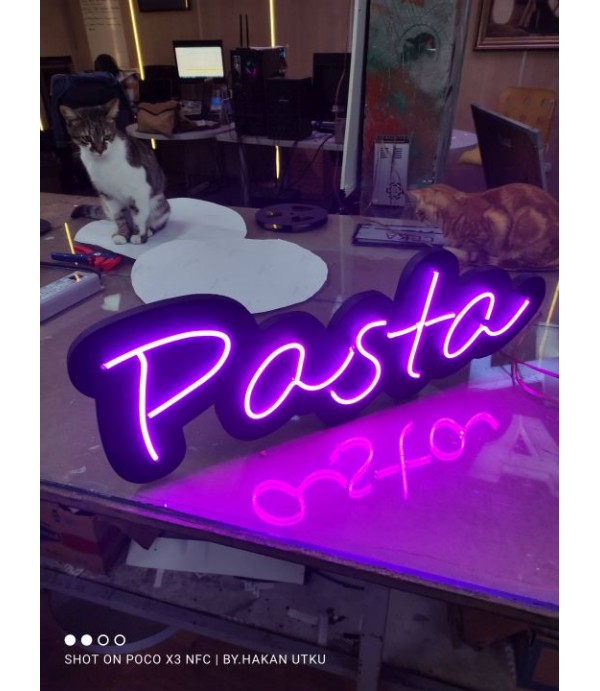 Pasta Neon Hortum Led Yurt Dışı Tabela