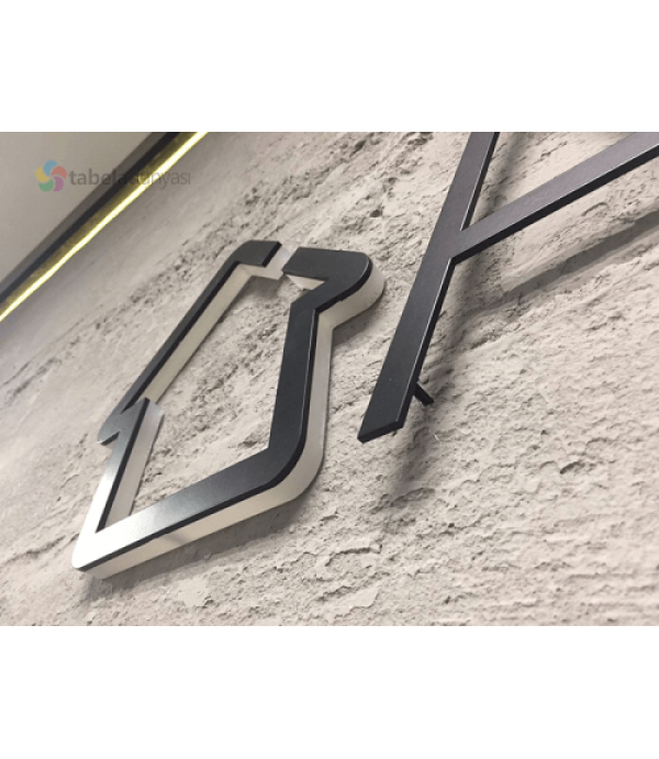 Apsiyon Saplama Ayaklı Alüminyum Kesme Harfler