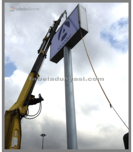 Aşçıoğlu Çift Taraflı Totem Tabela 