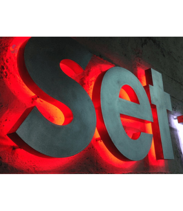 Set Teknik Endirekt Led Aydınlatmalı Eskitme Krom Kutu Harf Uygulamaları