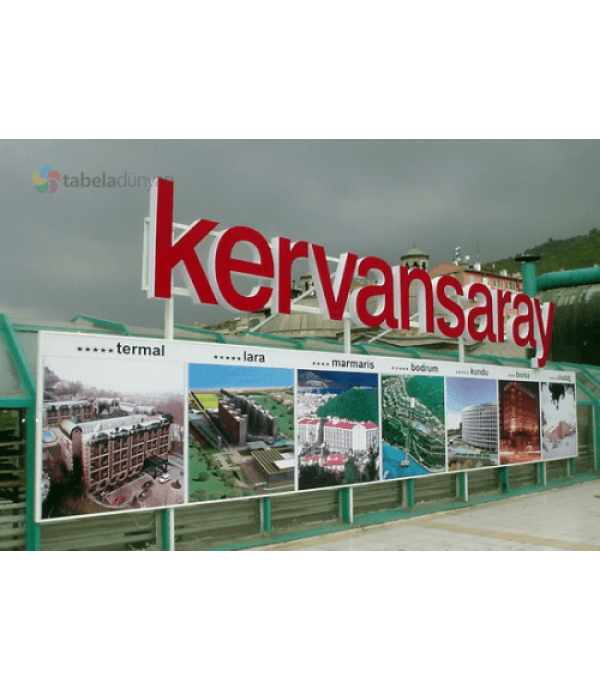 Kervansaray Otel Kutu Harf Tabela