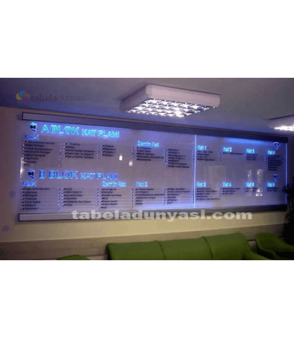 Doğan Hastanesi  gravür Kat Yönlendirme