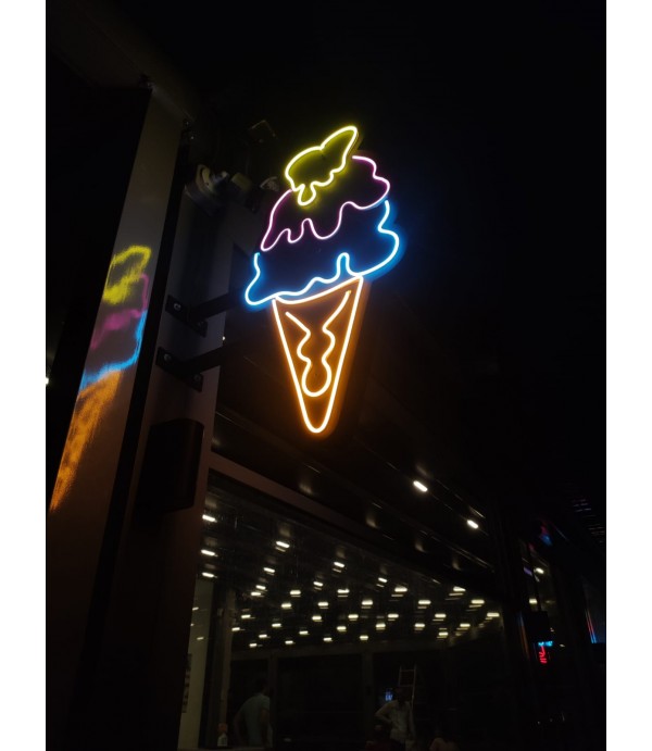 Dondurmacı Neon led Fener Tabela 