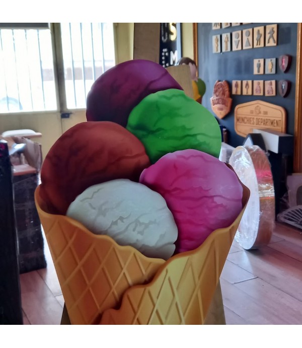 Işıklı Dondurma Logosu Mekanınıza Renk Katın