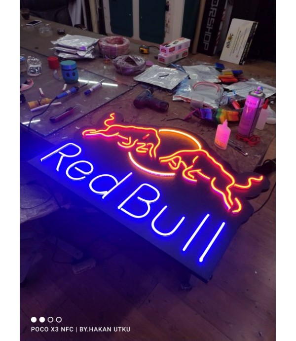 Red Bull Almanya Neon Hortum Led Tabela