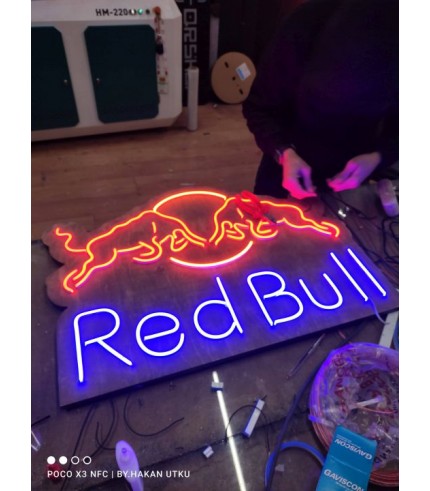 Red Bull Neon Hortum Led Tabela