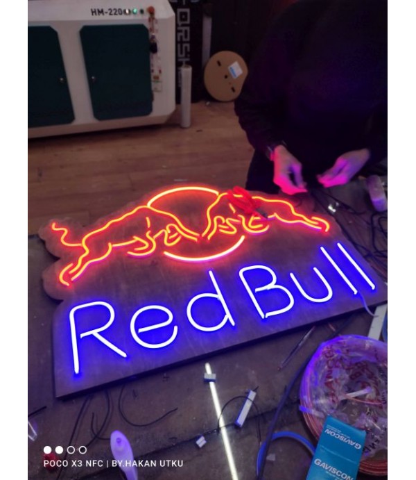 Red Bull Neon Hortum Led Tabela