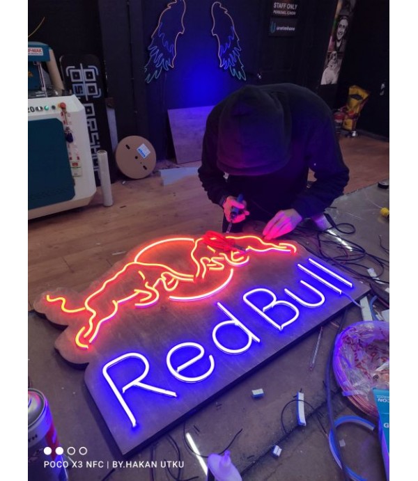 Red Bull Neon Hortum Led Tabela