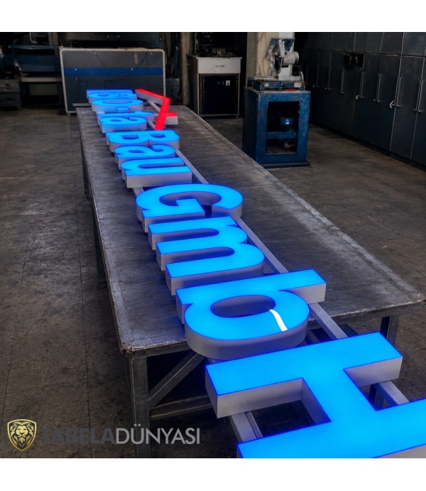 ISO-1A Bau GmbH Almanya Işıklı Kutu Harf Tabela