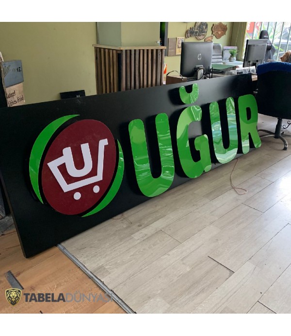 Almanya Uğur Süpermarket Işıklı Tabela