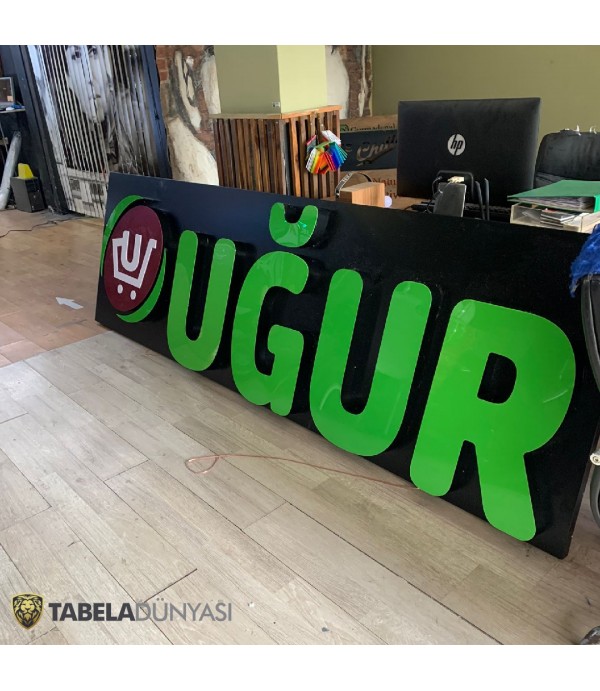 Almanya Uğur Süpermarket Işıklı Tabela