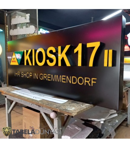 Avusturya Işıklı Kiosk Tabelası