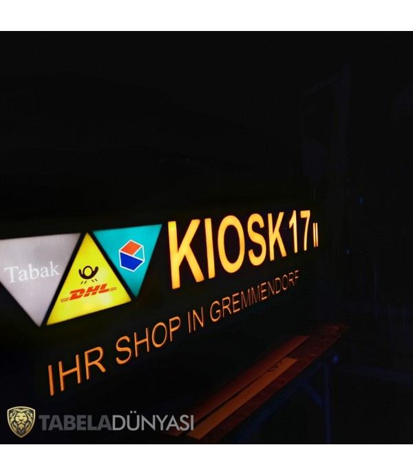 Avusturya Işıklı Kiosk Tabelası