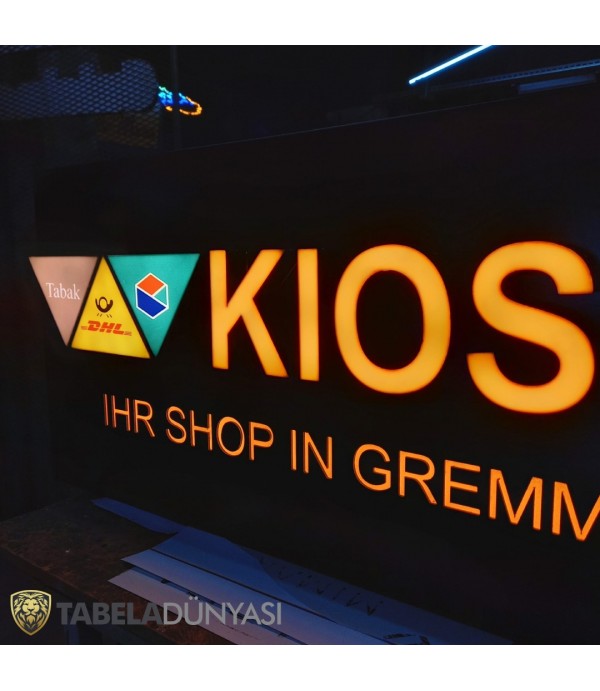 Avusturya Işıklı Kiosk Tabelası
