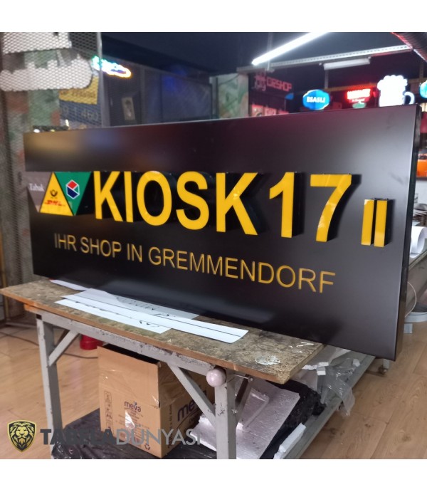 Avusturya Işıklı Kiosk Tabelası