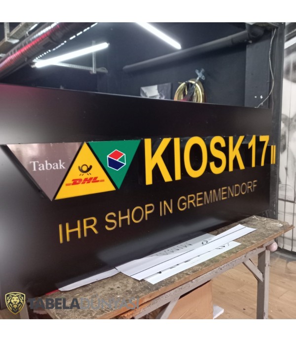 Avusturya Işıklı Kiosk Tabelası
