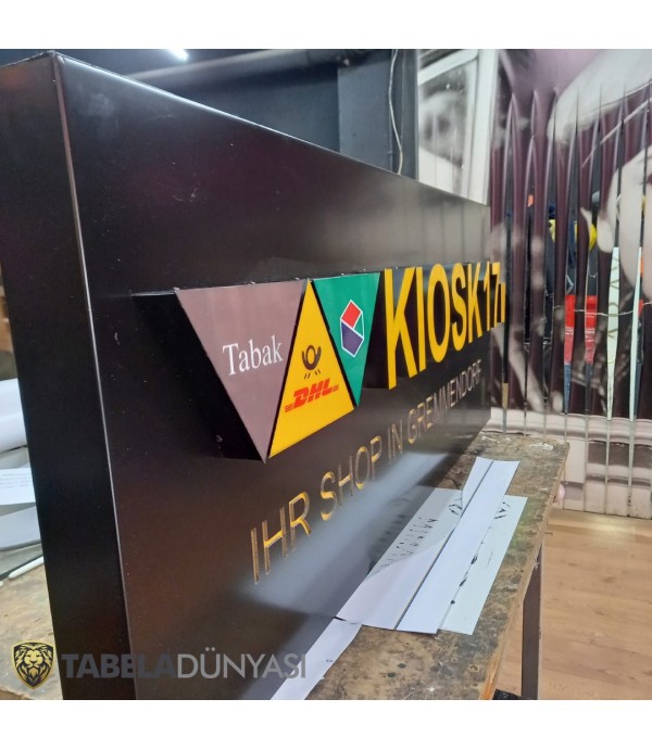 Avusturya Işıklı Kiosk Tabelası