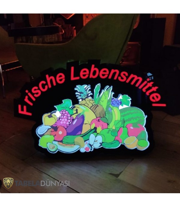 Hilal Market Almanya 3D LED Tabela