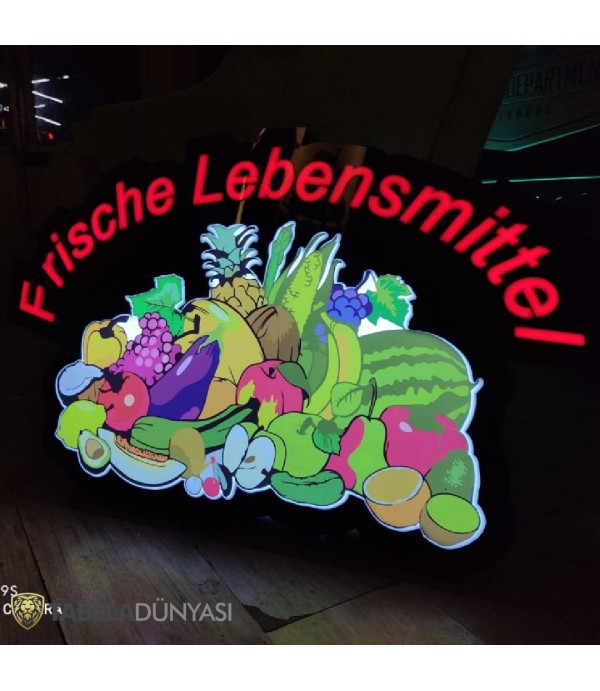 Hilal Market Almanya 3D LED Tabela