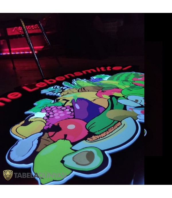 Hilal Market Almanya 3D LED Tabela